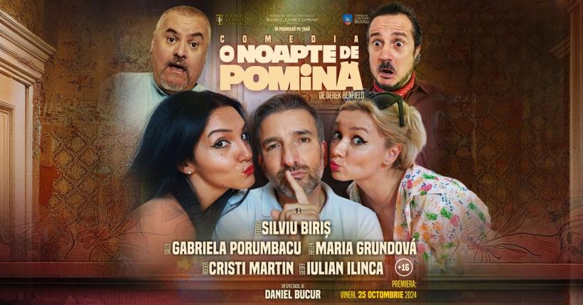 O NOAPTE DE POMINĂ, cea mai recentă PREMIERĂ a Teatrului „George Ciprian”,  în regia lui Daniel Bucur