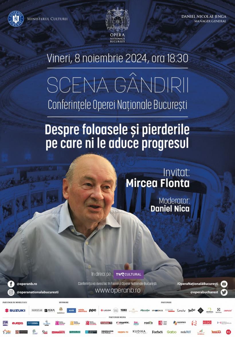 SCENA GÂNDIRII – Conferințele Operei Naționale București, revin în această stagiune în programul Operei