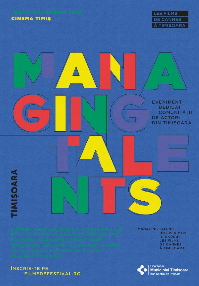 Casting deschis în cadrul programului Managing Talents la Les Films de Cannes à Bucarest și Les Films de Cannes à Timișoara 18923585