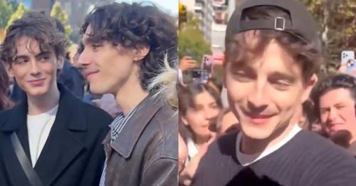 Apariţie surpriză a actorului Timothée Chalamet în mijlocul propriilor sosii