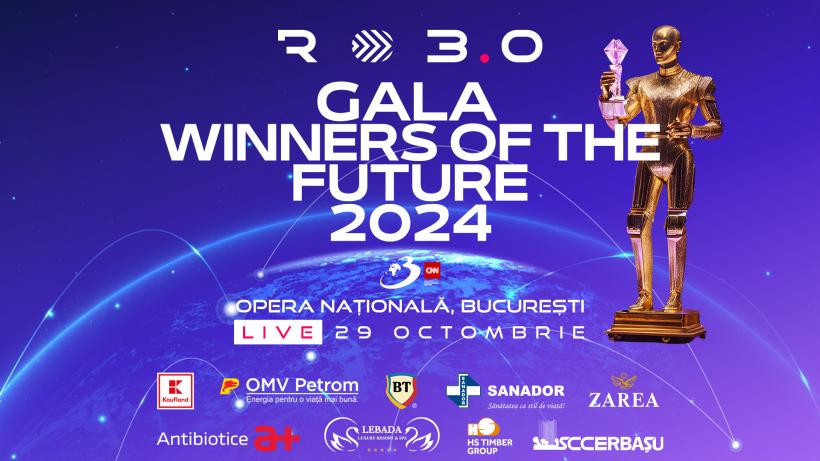 Lideri vizionari, excelență și tineri performanți în cadrul Galei RO 3.0 WINNERS OF THE FUTURE 2024