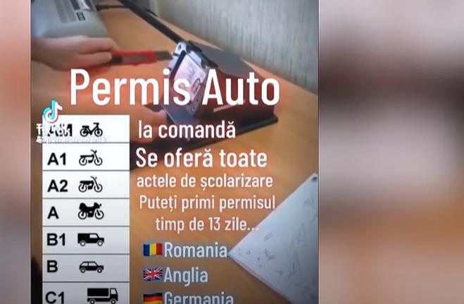 Românii cumpără permise false de pe internet. Cât costă un permis fals vândut de escroci și câți ani de închisoare riscă cei care folosesc un astfel de act 18924875