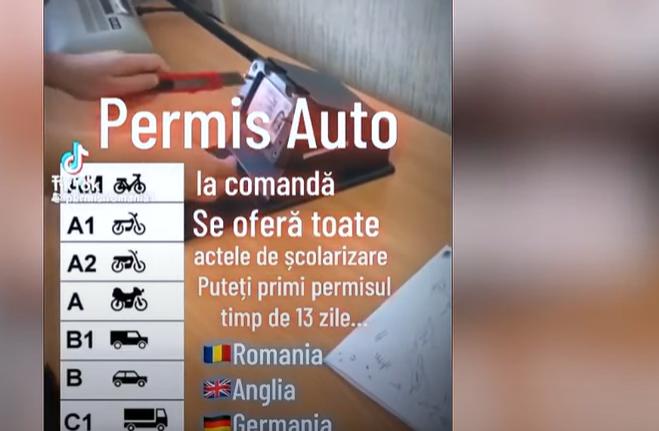 Românii cumpără permise false de pe internet. Cât costă un permis fals vândut de escroci și câți ani de închisoare riscă cei care folosesc un astfel de act