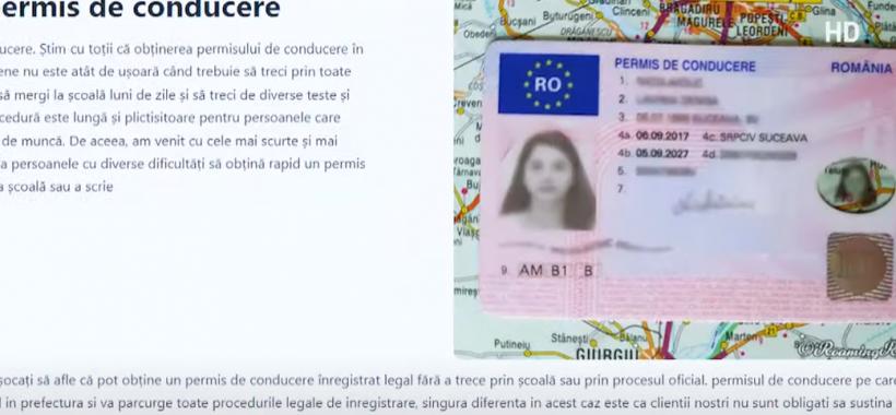 Românii cumpără permise false de pe internet. Cât costă un permis fals vândut de escroci și câți ani de închisoare riscă cei care folosesc un astfel de act 18924876