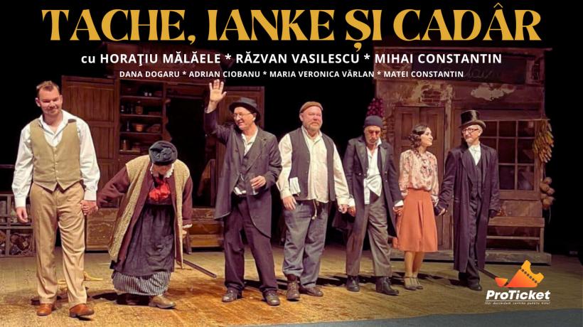 Comedie și clasic românesc: O noapte furtunoasă, Comedie din greșeală și Take, Ianke și Cadîr, pe scenele din Brașov, Timișoara, Constanța și Deva