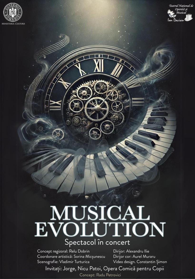 Musical Evolution –  spectacol concert în premieră, pe 10 Noiembrie, în încheierea Festivalului &quot;Ion Dacian&quot;