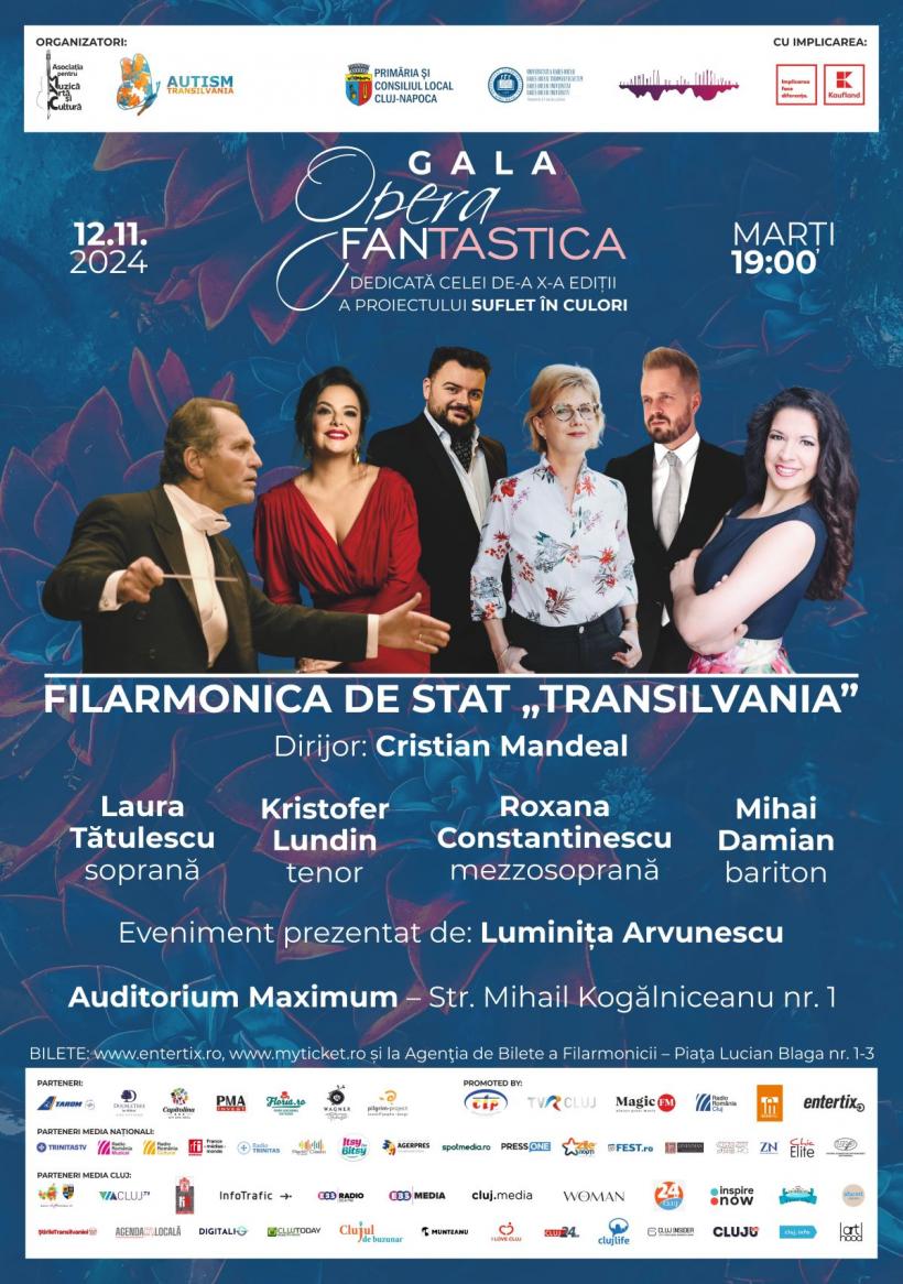 GALA OPERA FANTASTICA  pe scena Auditoriumului Maximum din Cluj-Napoca