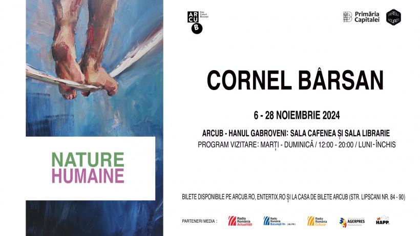 Din 6 noiembrie, expoziția „NATURE HUMAINE” a artistului Cornel Bârsan se deschide la ARCUB – Hanul Gabroveni 18926075