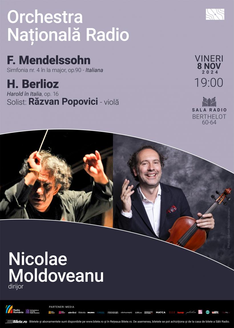 Voiaj muzical în Italia: Simfonia Italiana – Mendelssohn și Harold în Italia – Berlioz 18925888
