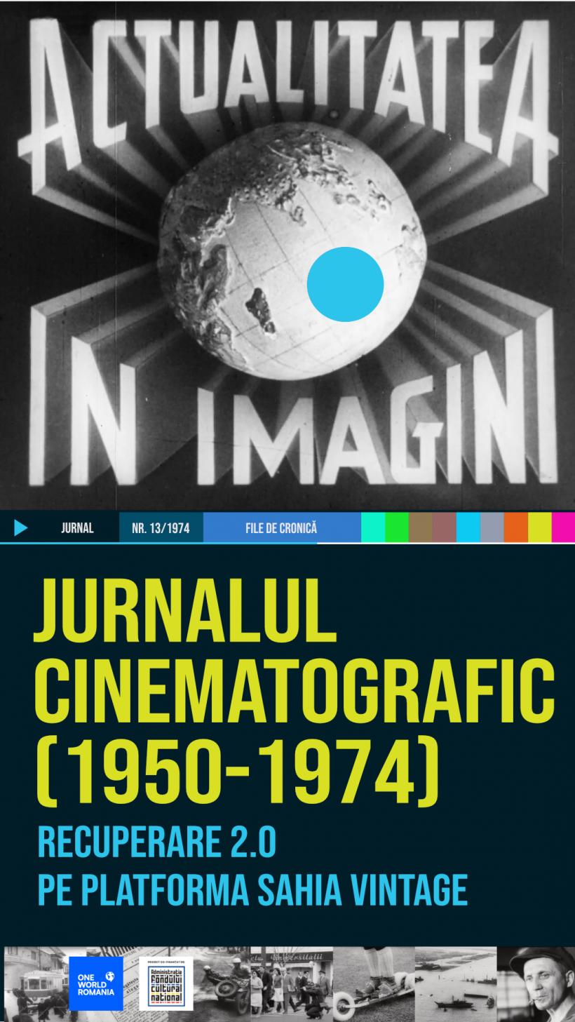 Platforma SAHIA VINTAGE se îmbogățește cu o nouă secțiune, dedicată Jurnalului cinematografic (1950-1974)