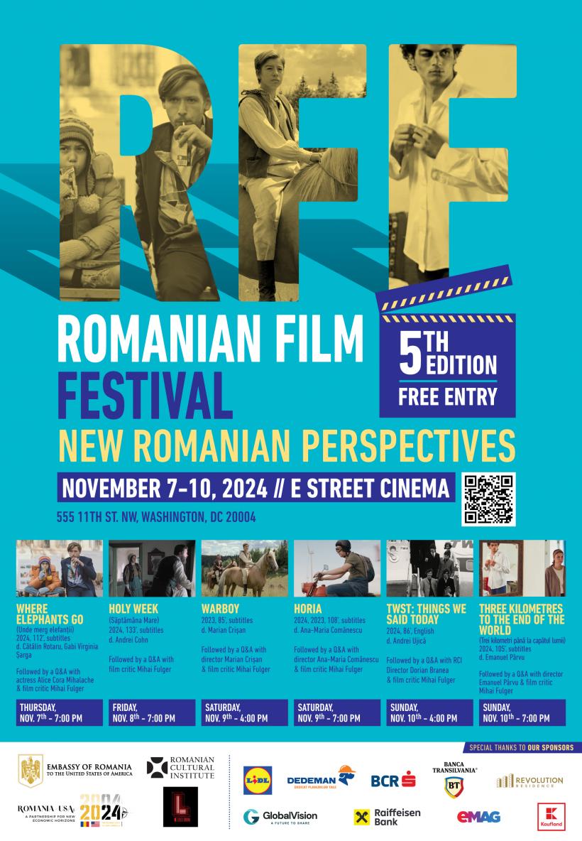 Institutul Cultural Român de la New York co-organizează, în această perioadă, festivalurile de film românesc în Washington, Phoenix și Minneapolis 18926522