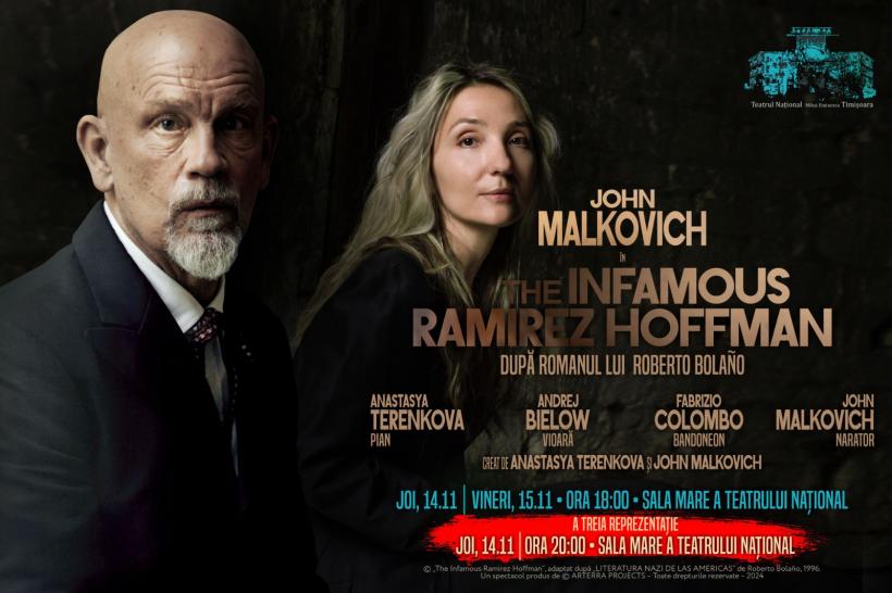 Conferință de presă cu John Malkovich la Teatrul Național din Timișoara