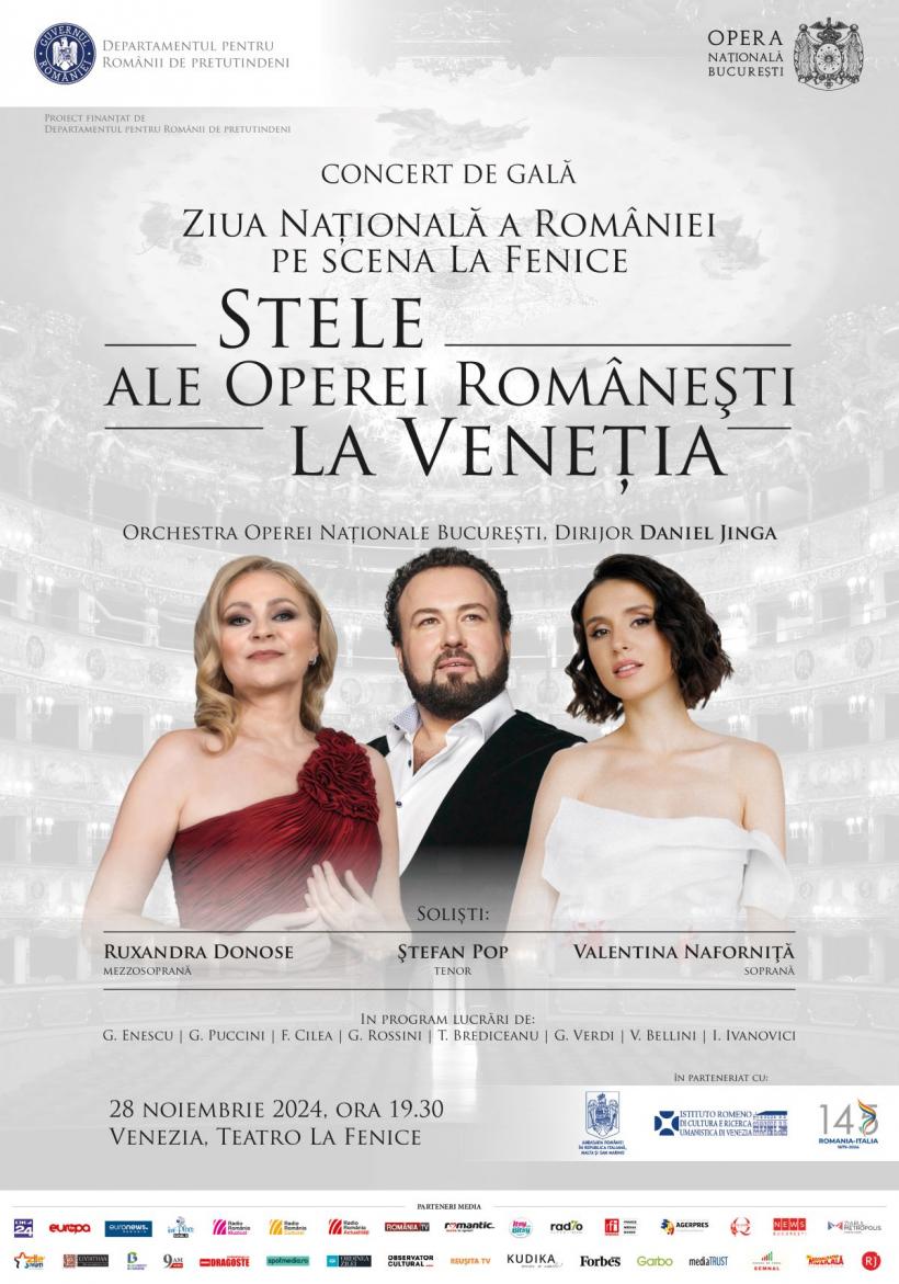 Ziua Națională a României pe scena La Fenice. Stele ale Operei Româneşti la Veneţia