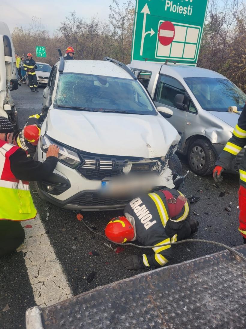 Plan Roșu! Accident în lanț pe autostrada A3: 12 mașini implicate, cu un total de 26 de persoane 18927419