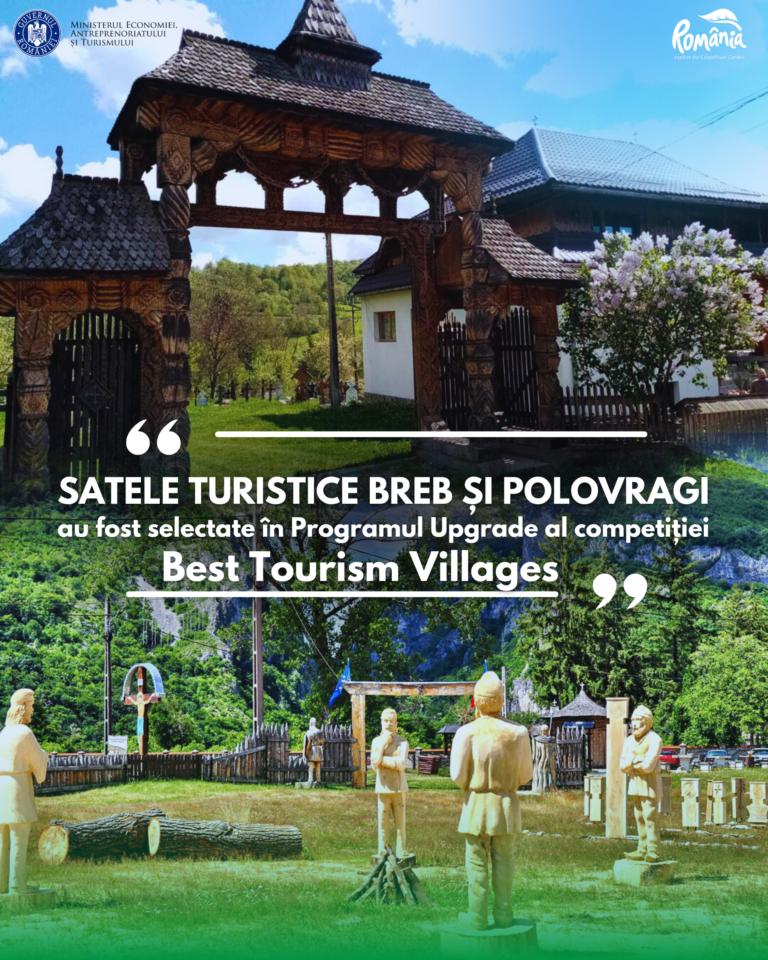 Două sate turistice din România, incluse în Programul Upgrade al competiției internaționale Best Tourism Villages 2024