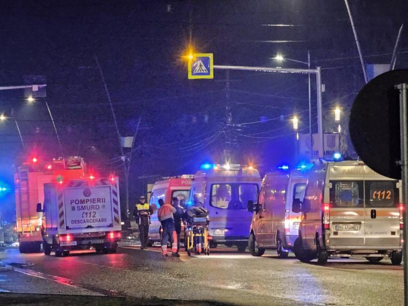 Accident groaznic urmat de incendiu pe DN 1A, în Prahova: 4 răniți, între care o adolescentă 18928551