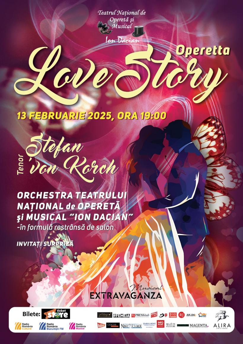 Operetta LOVE STORY – Concert extraordinar cu Orchestra Teatrului Naţional de Operetă şi Musical Ion Dacian în formula de salon şi tenorul Ştefan von Korch 18928157