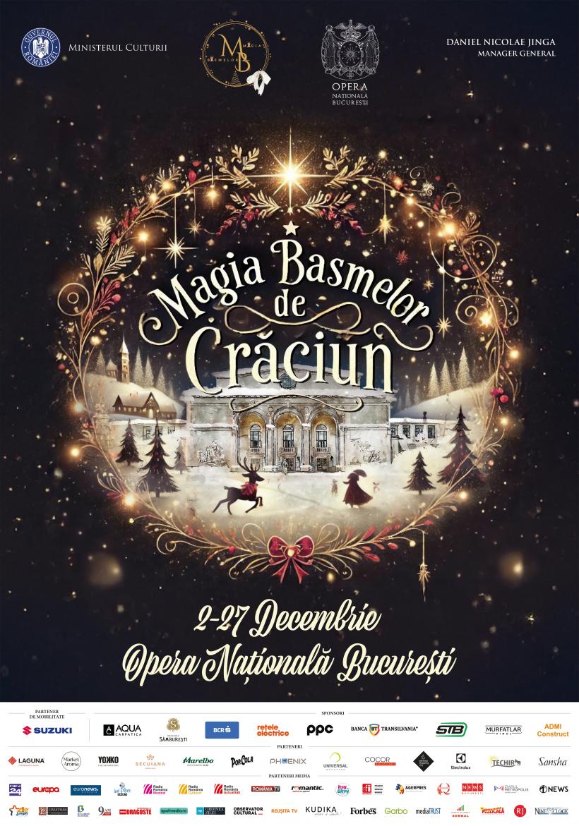 Târgul de Crăciun „Magia Basmelor”, pe esplanada Operei Naționale București în luna decembrie