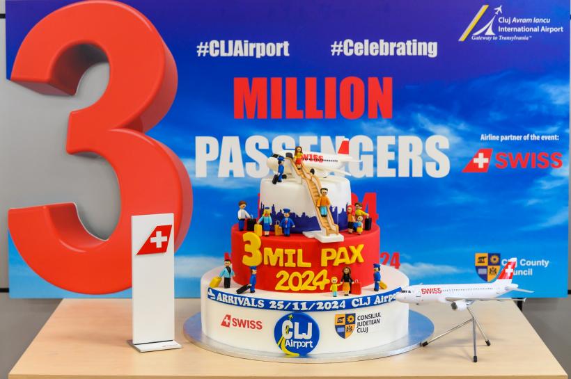 Aeroportul Internațional Avram Iancu din Cluj-Napoca a ajuns la 3 milioane de pasageri în 2024 18929317