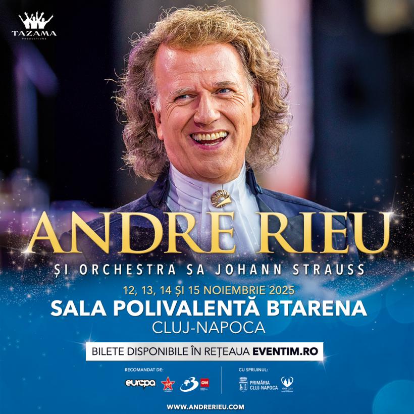 CONCERTELE ANDRÉ RIEU, SOLD-OUT ÎN CÂTEVA ORE!  ARTISTUL ANUNȚĂ NOI SHOW-URI  PE 12 ȘI 15 NOIEMBRIE 2025, LA BTARENA DIN CLUJ-NAPOCA 18929282