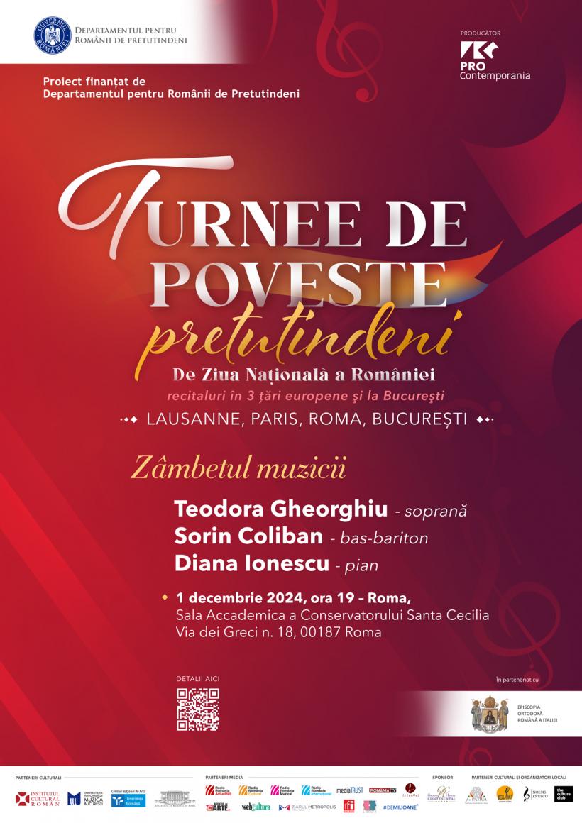 Turnee de poveste... pretutindeni, la Roma:  soprana Teodora Gheorghiu și bas-baritonul Sorin Coliban în concert, pe 1 decembrie, pentru diaspora românească din Italia 18929403