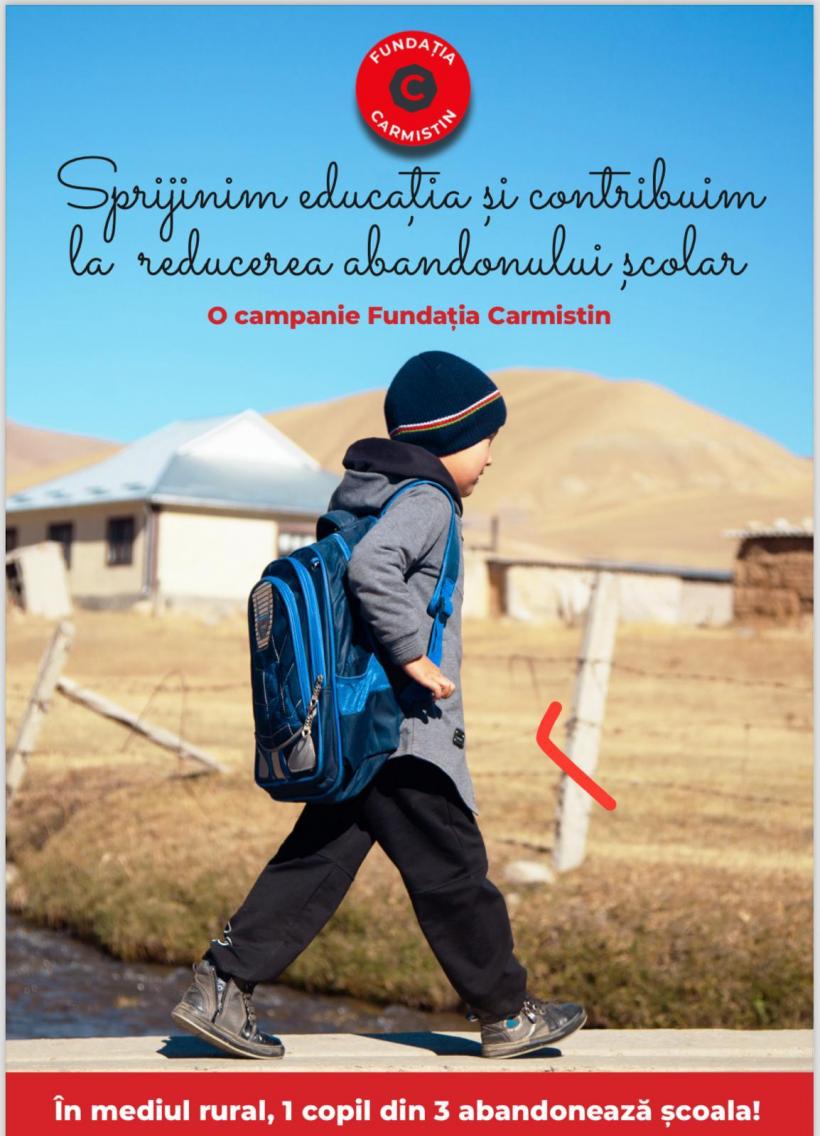 Sprijinim educația și contribuim la reducerea abandonului școlar - o nouă campanie lansată de Fundația Carmistin 18929878