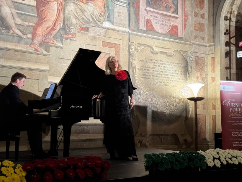 Turnee de poveste... pretutindeni la final. Mezzosoprana Ruxandra Donose, sopranele Leontina Văduva și Teodora Gheorghiu și bas-baritonul Sorin Coliban au cântat pentru diaspora românească din Elveția, Franța și Italia 18930514