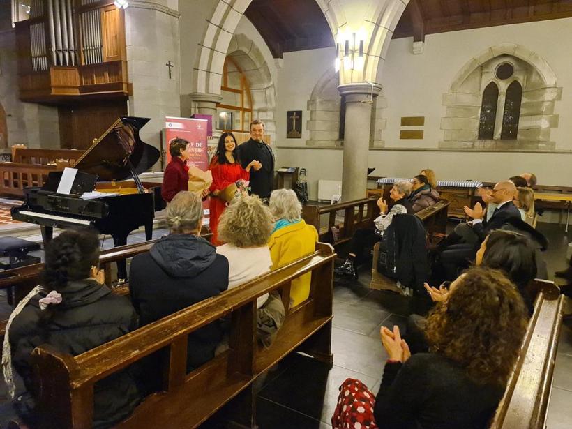 Turnee de poveste... pretutindeni la final. Mezzosoprana Ruxandra Donose, sopranele Leontina Văduva și Teodora Gheorghiu și bas-baritonul Sorin Coliban au cântat pentru diaspora românească din Elveția, Franța și Italia 18930521