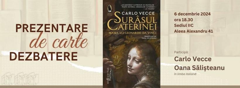 Întâlnire cu scriitorul Carlo Vecce la Institutul Italian de Cultură din București