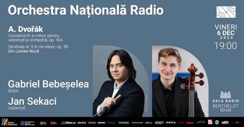 Simfonia nr. 9 – Din lumea nouă de Dvořák, dirijată de Gabriel Bebeșelea, la Sala Radio 18930413