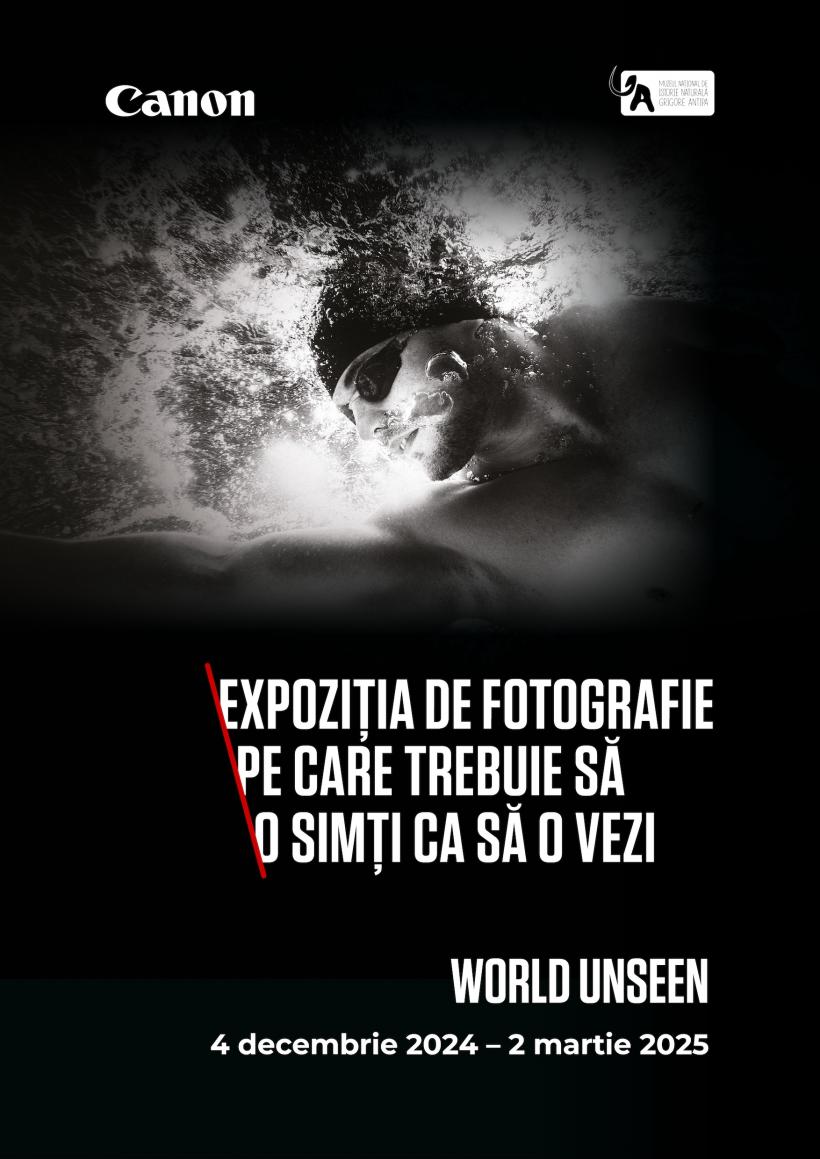 Canon România și Muzeul Antipa lansează „World Unseen”, expoziția de fotografie incluzivă pe care trebuie să o simți ca să o vezi