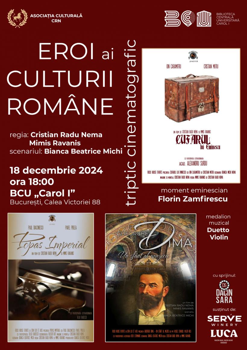 Maraton cinematografic despre eroii României: Cultura definește prezentul și viitorul creațiilor 18930822