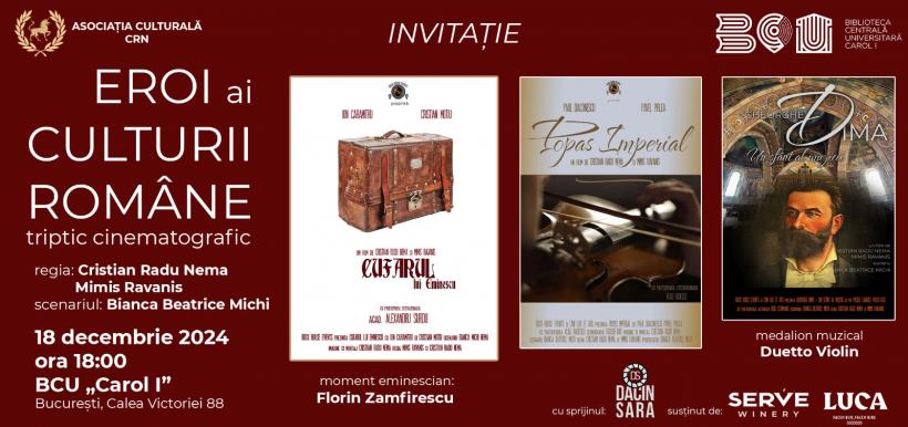 Maraton cinematografic despre eroii României: Cultura definește prezentul și viitorul creațiilor 18930823