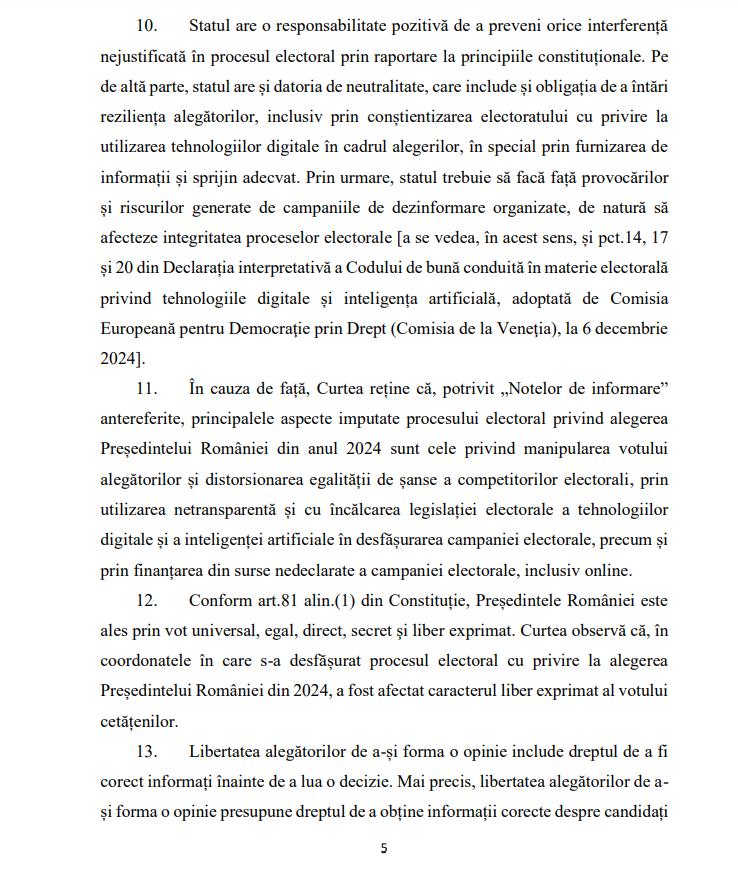 Motivarea CCR: Iată de ce a anulat Curtea Constituțională alegerile prezidențiale 18931008