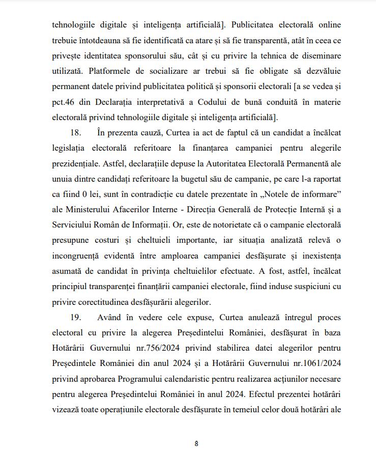 Motivarea CCR: Iată de ce a anulat Curtea Constituțională alegerile prezidențiale 18931011