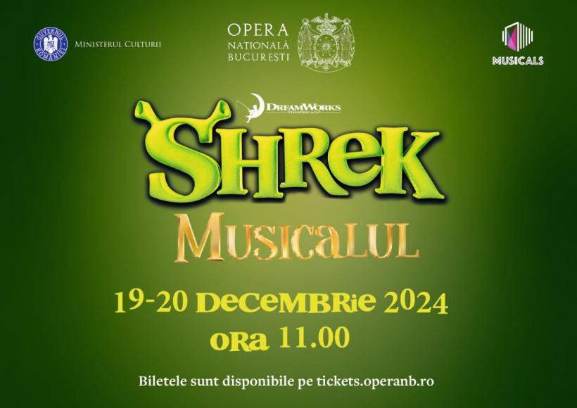 Musicalul Shrek revine la Opera Națională București, pe 19 și 20 decembrie, cu Dan Helciug în rolul capcăunului simpatic