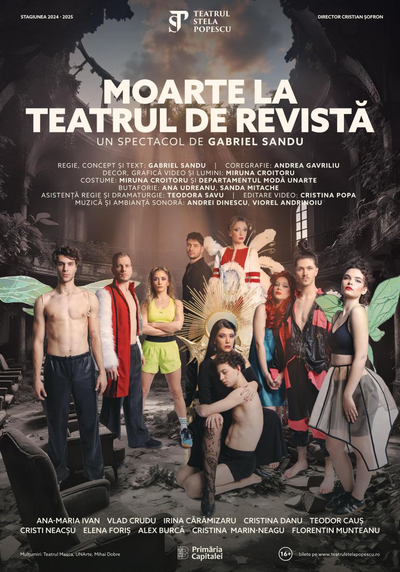 Teatrul Stela Popescu prezintă Moarte la Teatrul de Revistă pe 21 şi 22 decembrie, la Metropolis