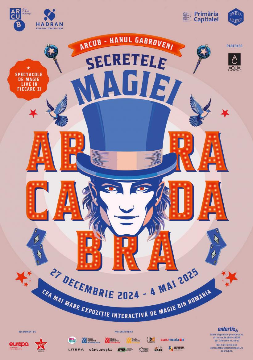 „ABRACADABRA – Secretele magiei”: O experiență interactivă pentru întreaga familie din 27 decembrie, în premiera la ARCUB – Hanul Gabroveni 18932126