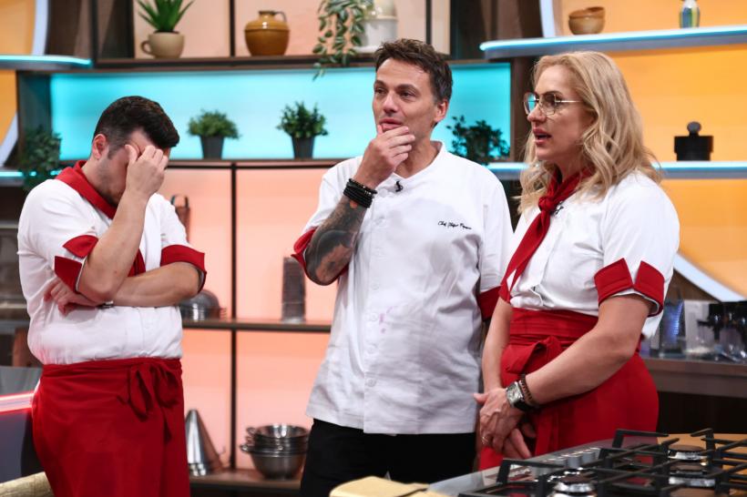 Echipa aurie a câștigat ieri battle-ul la Chefi la cuțite. Diseară, se instaurează panica în bucătărie! Concurenții gătesc cu ochelari speciali: ”Era totul în ceață, nu vedeam nimic” 18932451