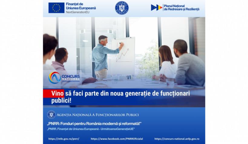 Un viitor luminos pentru România, o șansă pentru tine de implicare: concurs pentru funcții publice la stat