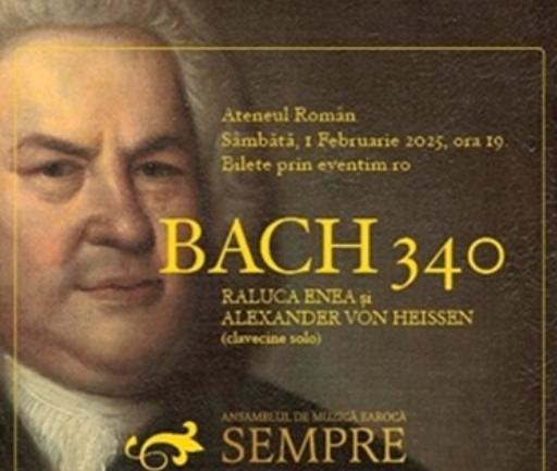 BACH 340 în deschiderea Stagiunii de Muzică Veche București