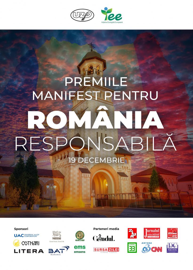 Premiile „Manifest pentru România Responsabilă” – Recunoaștere pentru excelență și responsabilitate