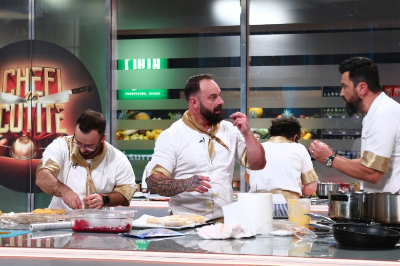 Echipa verde a lui Chef Richard a câștigat aseară battle-ul Chefi la cuțite. Ultima confruntare a sezonului și proba individuală din această seară vor decide semifinaliștii 18933794