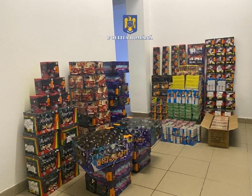 Peste 92 de tone de petarde şi artificii au fost confiscate în cadrul acţiunii &#039;Pirotehnic&#039;