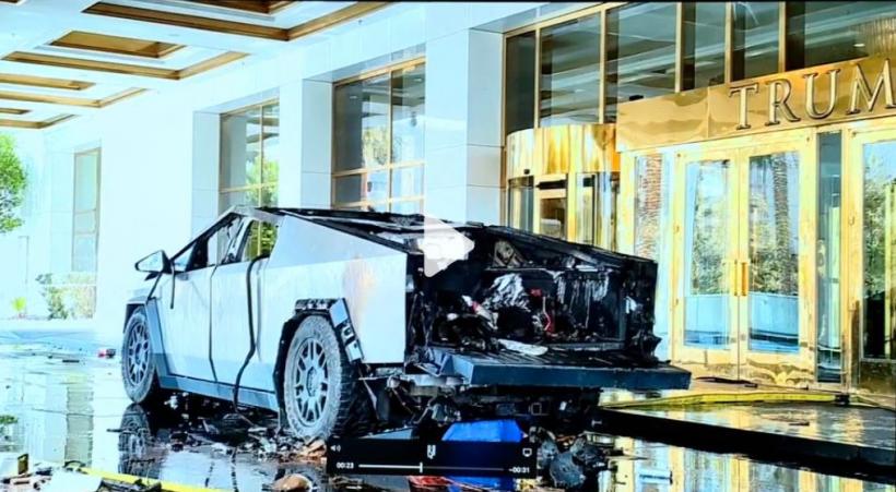 Explozie la Trump Hotel Las Vegas: Un Tesla Cybertruck detonat intenționat, un mort și șapte răniți