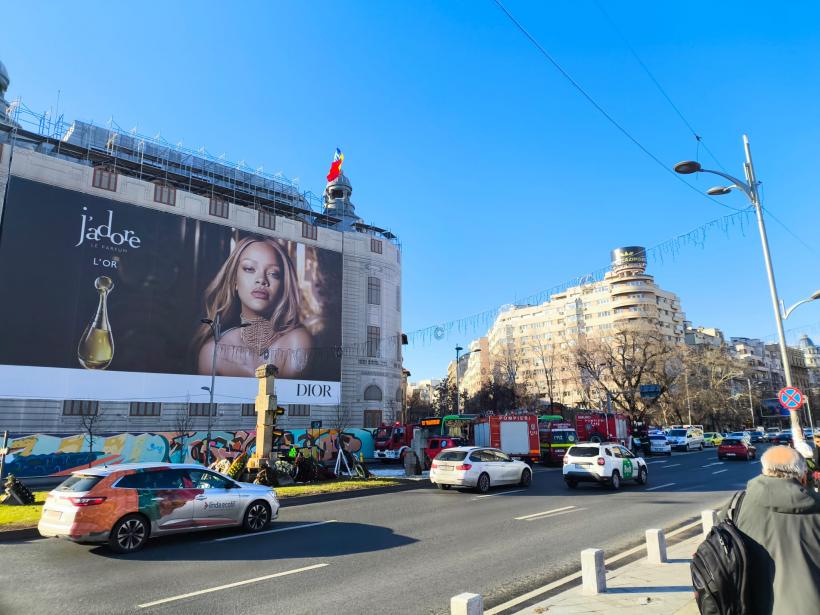 Stegarul Dac protestează din nou: Circulație blocată în zona Universității din București 18934867