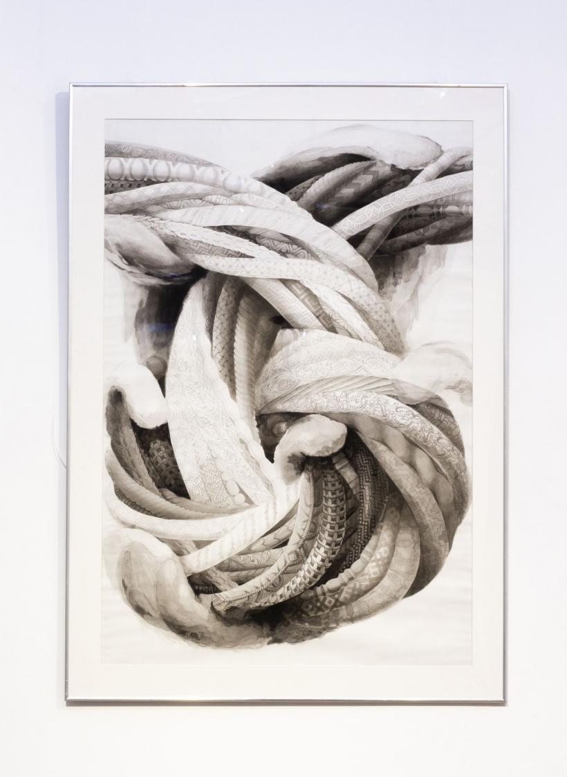 Expoziția „Firul cu plumb” semnată de artista vizuală Marcela Rădulescu rămâne deschisă la Scemtovici & Benowitz Gallery toată luna ianuarie 18935156