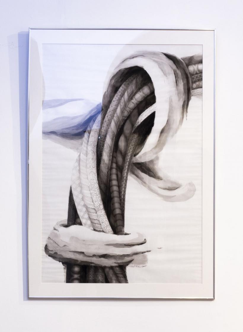 Expoziția „Firul cu plumb” semnată de artista vizuală Marcela Rădulescu rămâne deschisă la Scemtovici & Benowitz Gallery toată luna ianuarie 18935159