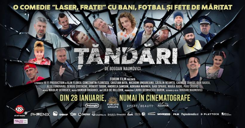 Damian Drăghici a compus coloana sonoră pentru filmul „Țăndări”! Din distribuția filmului lui Bogdan Naumovici fac parte cunoscuți actori de comedie