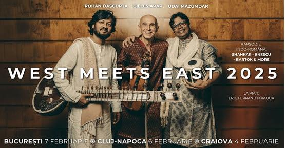 Rapsodie indo-română. SHANKAR – ENESCU – BARTOK &amp; more cu Gilles APAP, Udai MAZUMDAR, Rohan DASGUPTA, Eric N’KAOUA